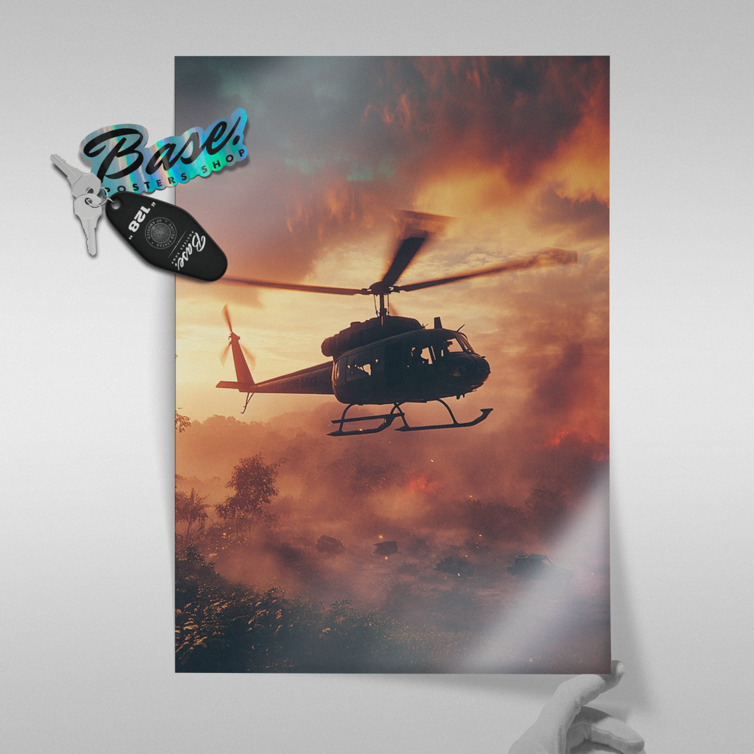 Call Of Duty – Helicopter At Warzone Sunset