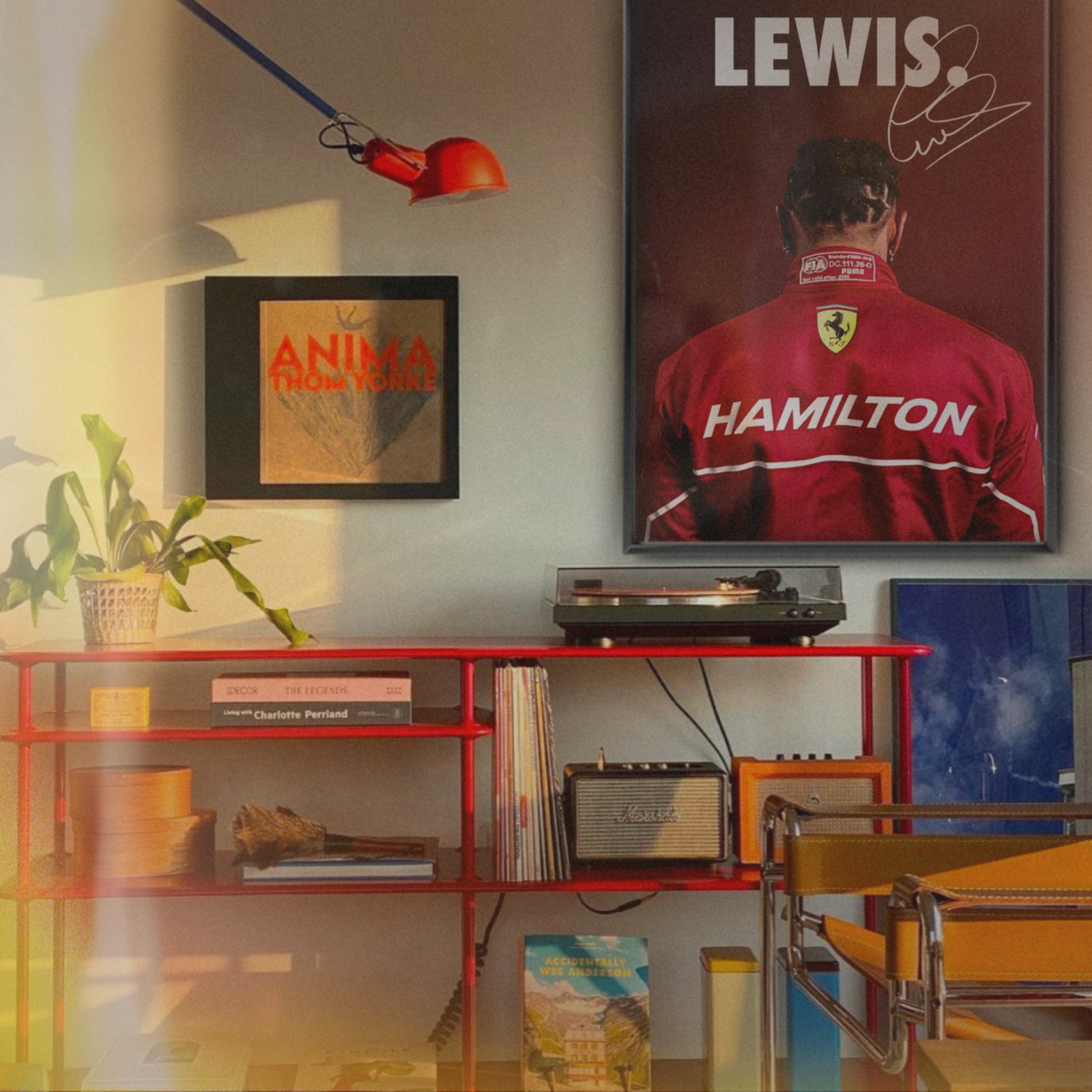 Lewis Hamilton X Ferrari Sign