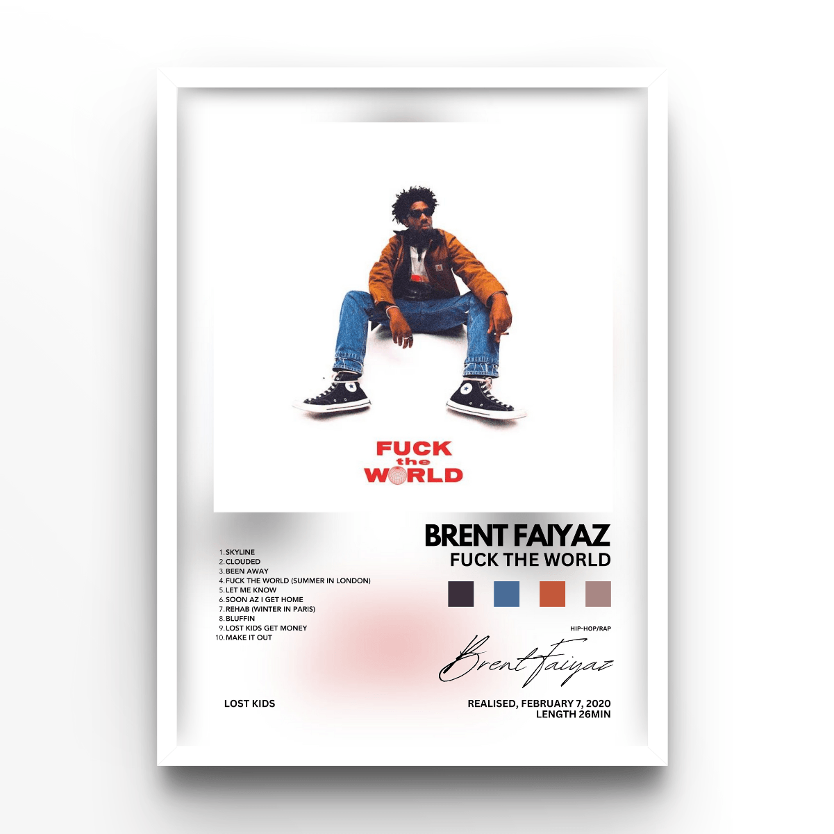 Brent Faiyaz - A4, A3, A2 Posters Base - Poster Print Shop / Art Prints / PostersBase