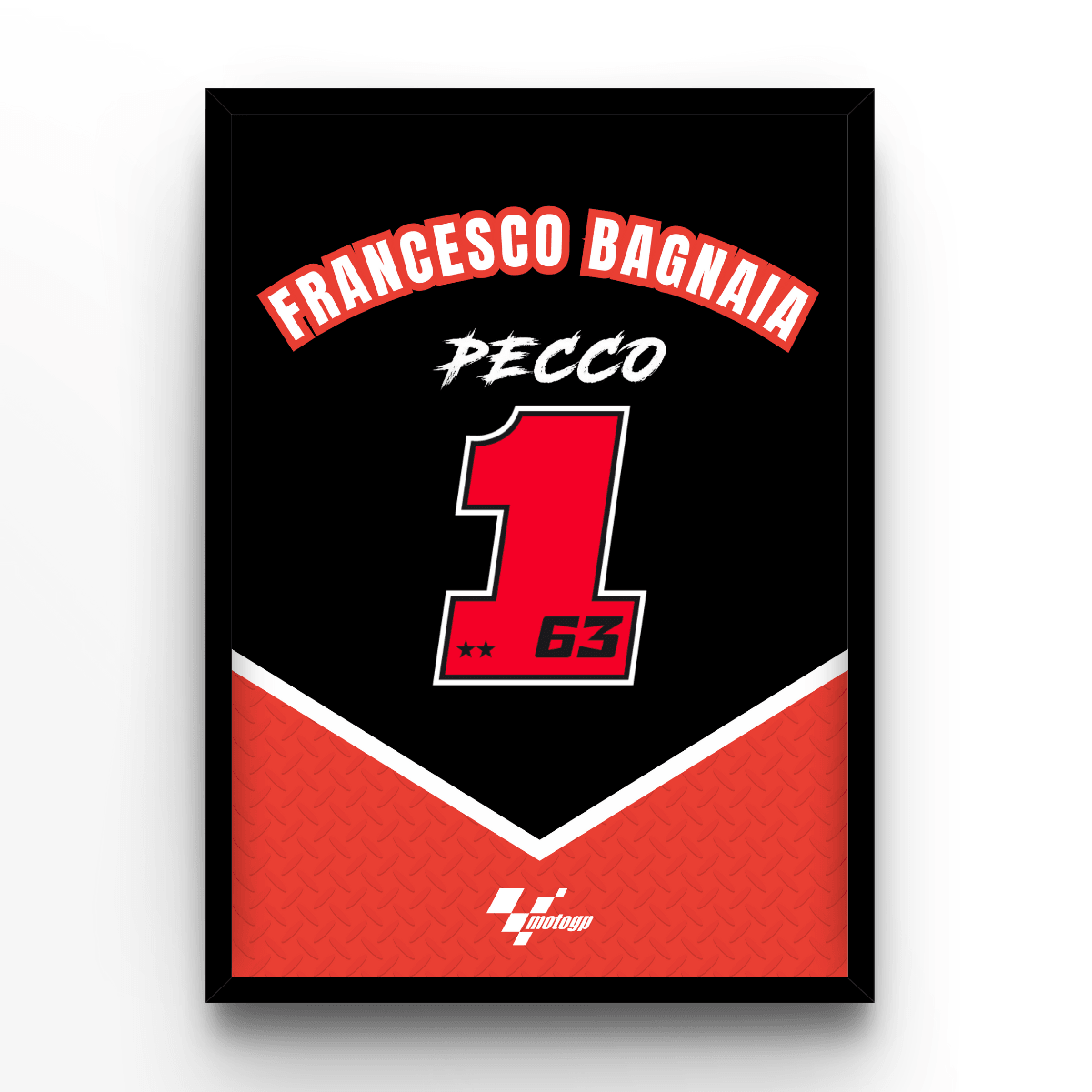 Francesco Bagnaia - A4, A3, A2 Posters Base - Poster Print Shop / Art Prints / PostersBase