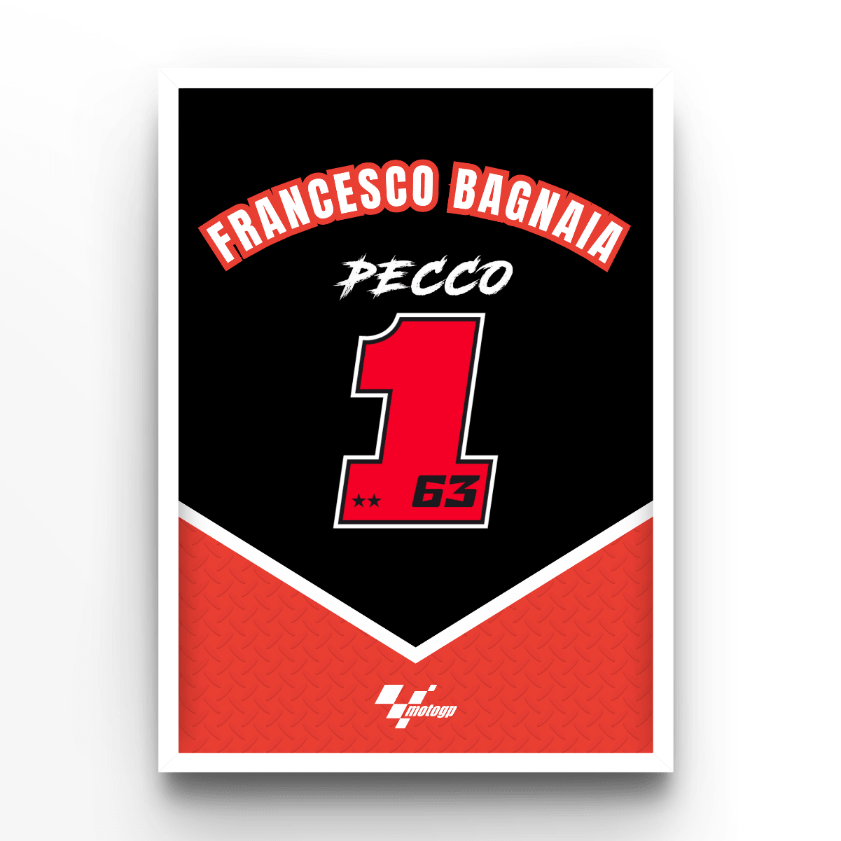 Francesco Bagnaia - A4, A3, A2 Posters Base - Poster Print Shop / Art Prints / PostersBase