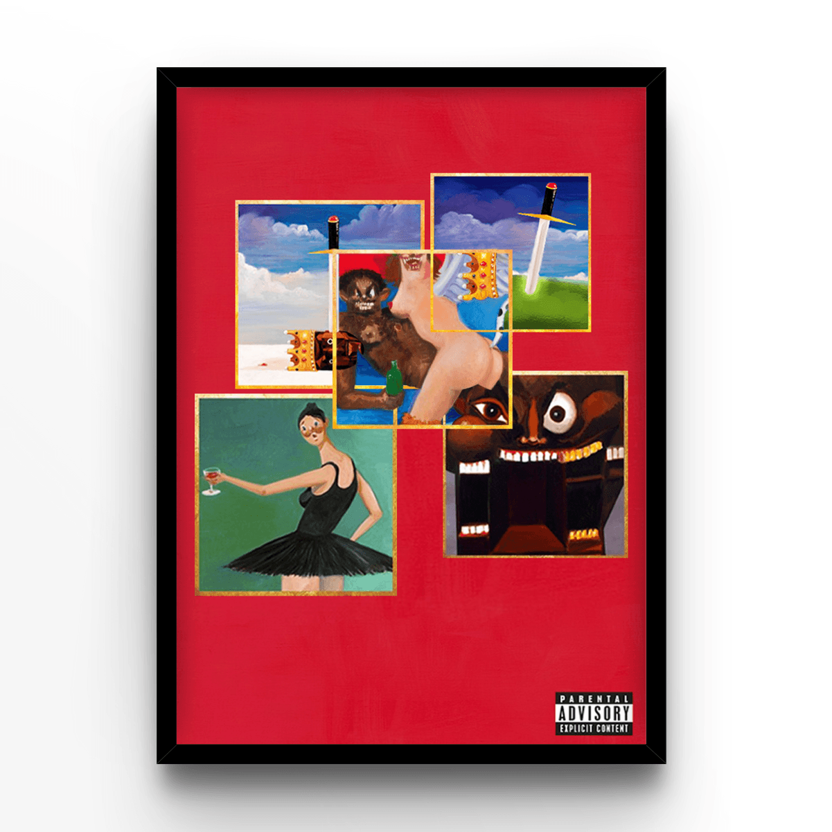 Kanye West Cover - A4, A3, A2 Posters Base - Poster Print Shop / Art Prints / PostersBase