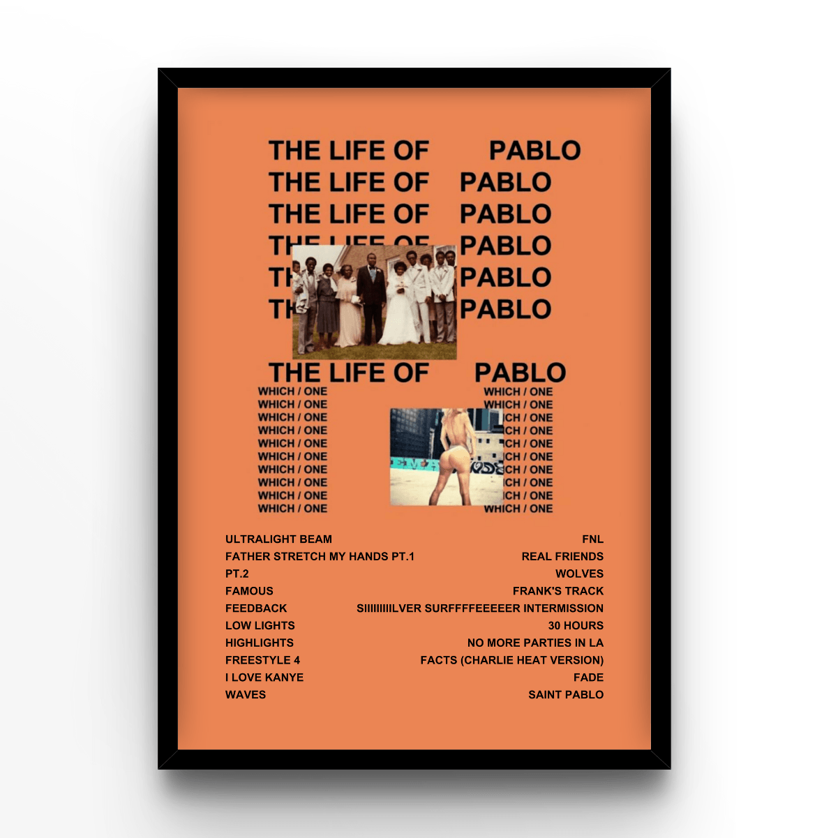 Kanye West The Life of Pablo - A4, A3, A2 Posters Base - Poster Print Shop / Art Prints / PostersBase