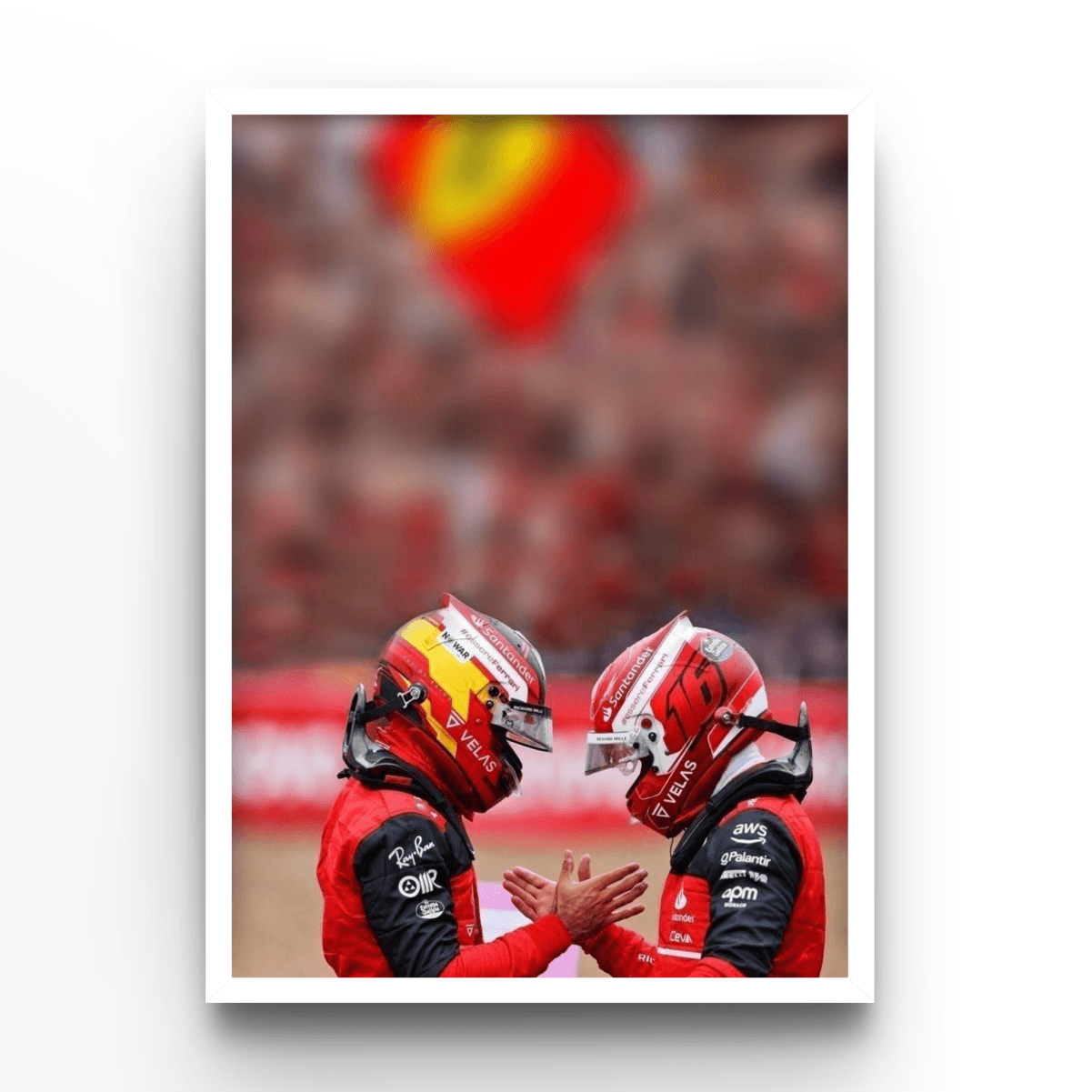 Leclerc & Sainz - A4, A3, A2 Posters Base - Poster Print Shop / Art Prints / PostersBase