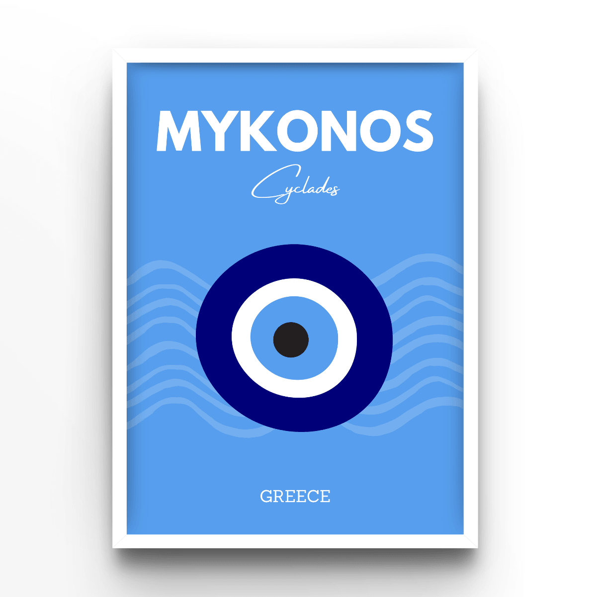 Mykonos - A4, A3, A2 Posters Base - Poster Print Shop / Art Prints / PostersBase