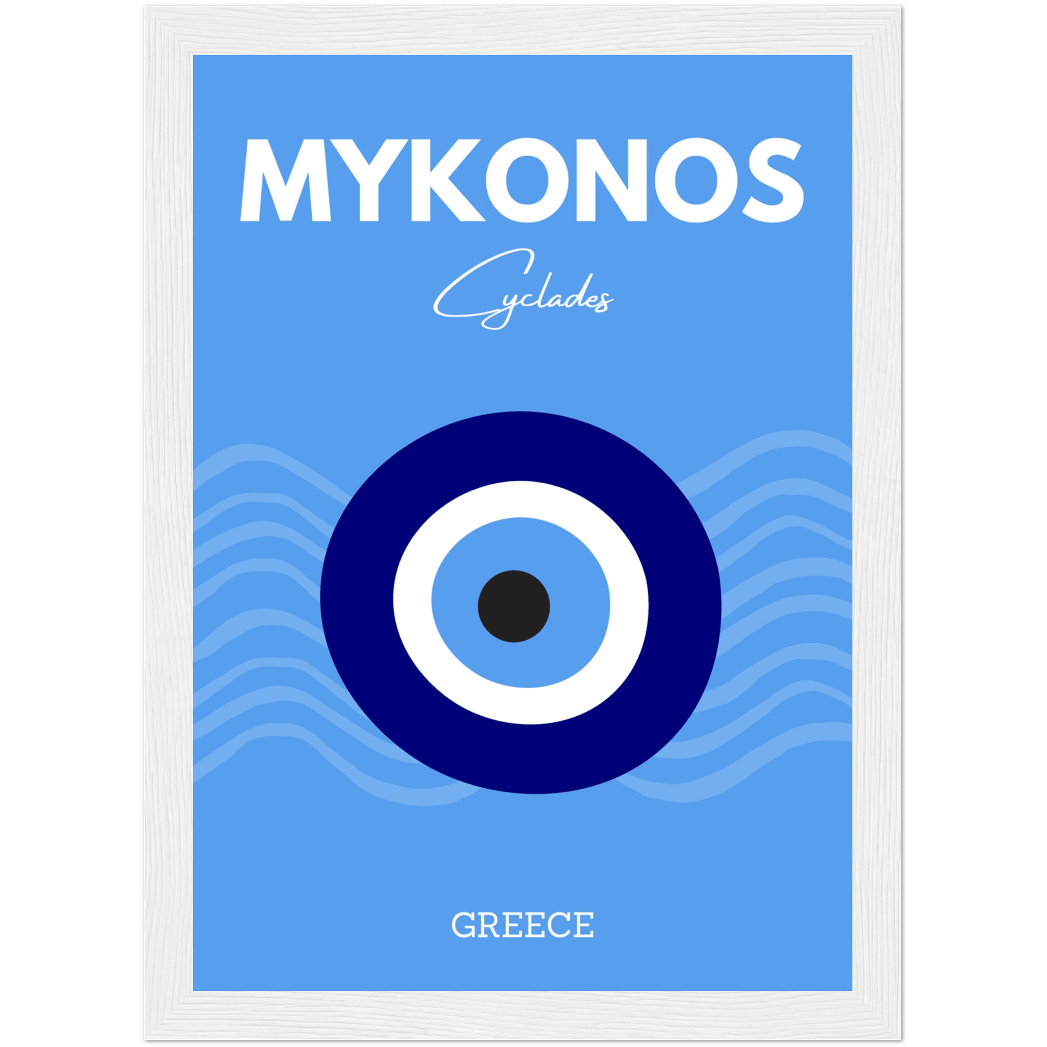 Mykonos - A4, A3, A2 Posters Base - Poster Print Shop / Art Prints / PostersBase
