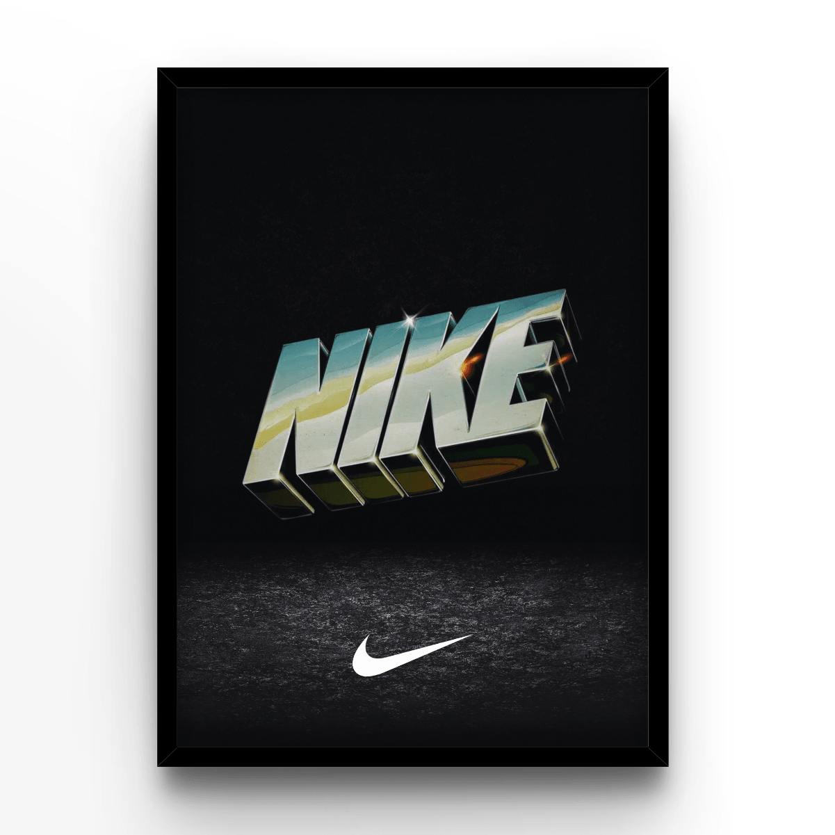 Nike Silver - A4, A3, A2 Posters Base - Poster Print Shop / Art Prints / PostersBase