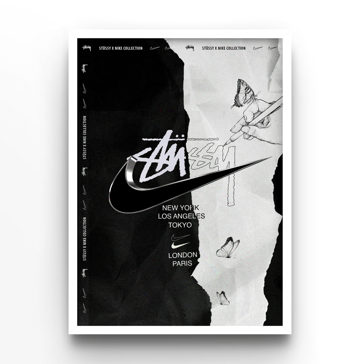 Nike x Stussy - A4, A3, A2 Posters Base - Poster Print Shop / Art Prints / PostersBase