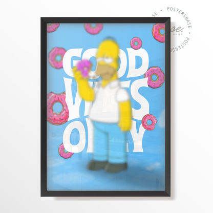 Homer Simpson Good Vibes Only