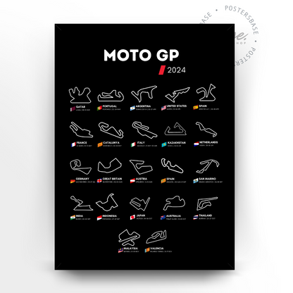 Circuit Wall Moto GP 2024 Black