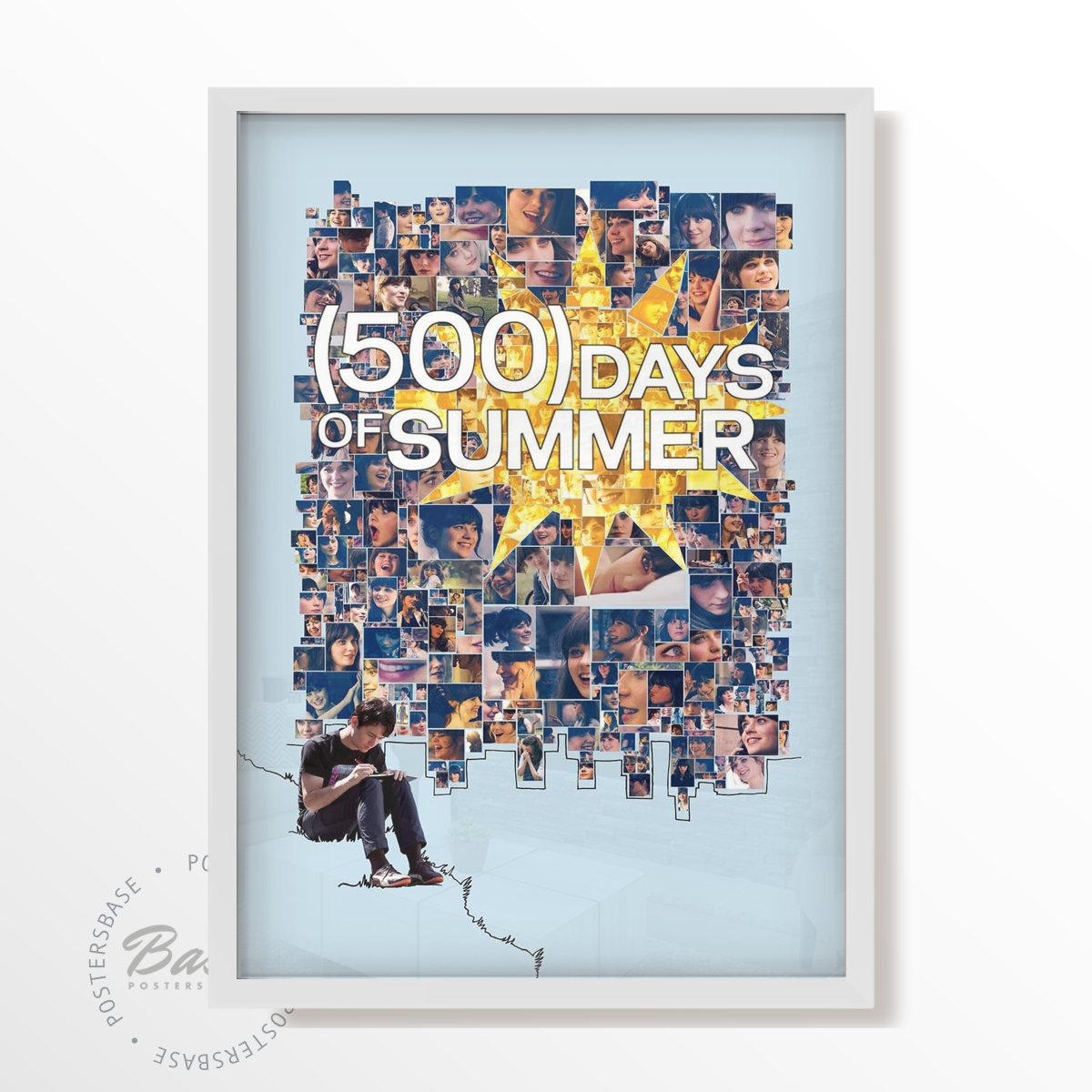 (500) Days of Summer Poster with White Frame