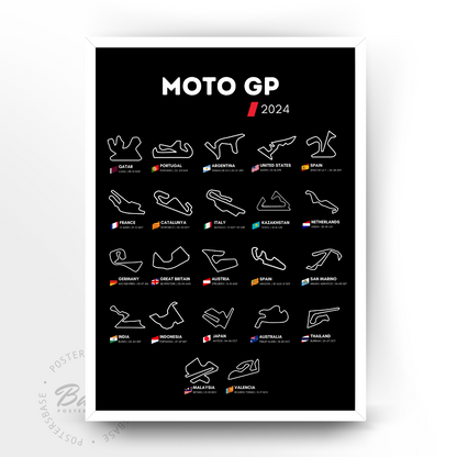 Circuit Wall Moto GP 2024 Black