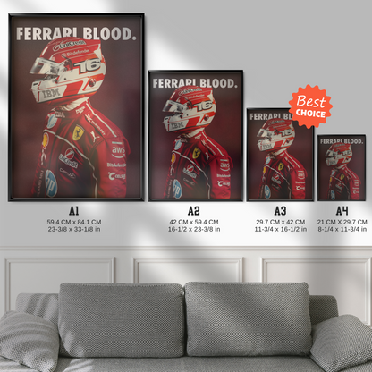 Charles Leclerc 'ferrari Blood'