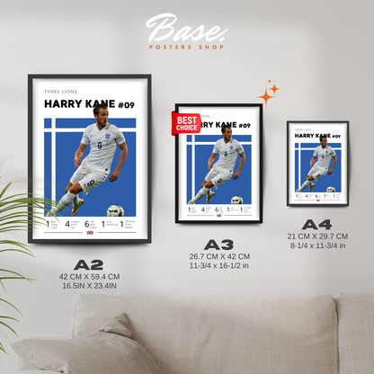 Harry Kane Three Lions