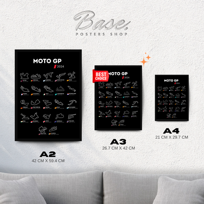 Circuit Wall Moto GP 2024 Black