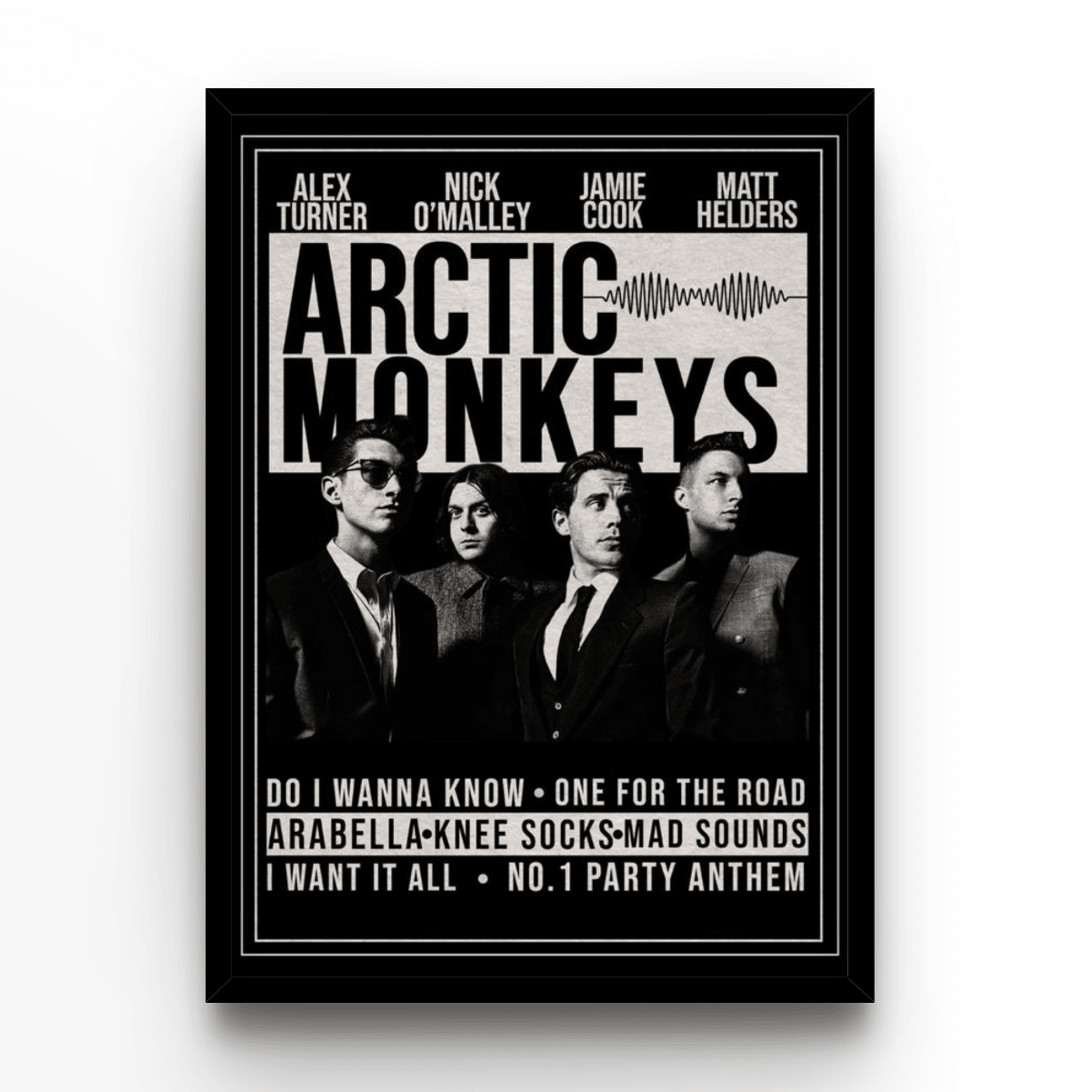 Arctic Monkeys - A4, A3, A2 Posters Base - Poster Print Shop / Art Prints / PostersBase