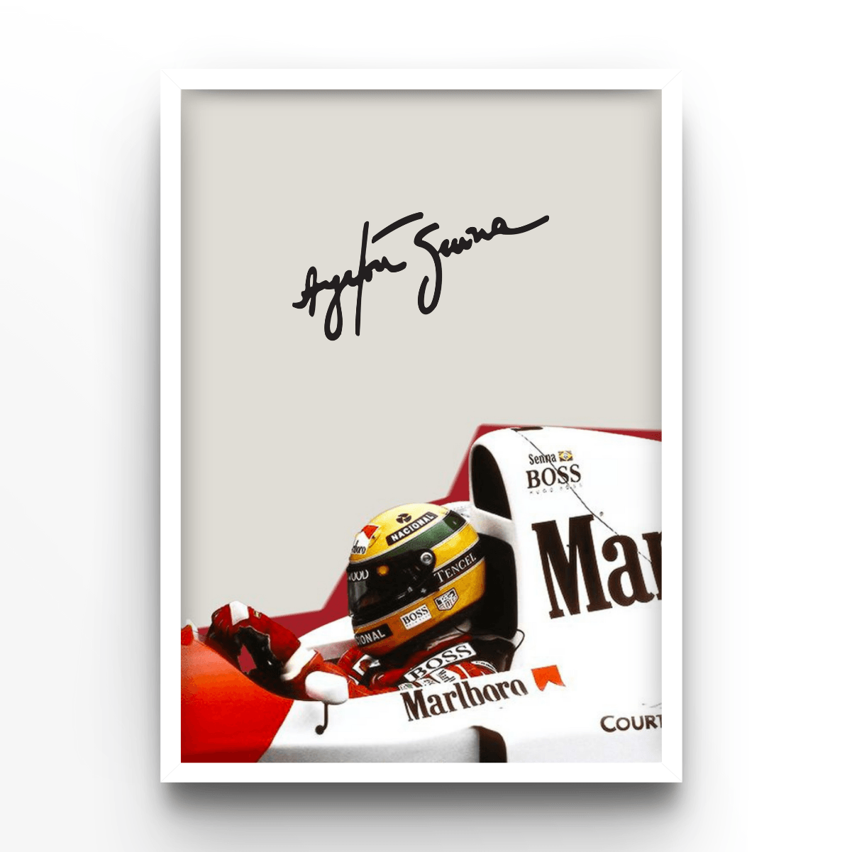 Ayrton Senna - A4, A3, A2 Posters Base - Poster Print Shop / Art Prints / PostersBase
