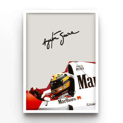 Ayrton Senna - A4, A3, A2 Posters Base - Poster Print Shop / Art Prints / PostersBase