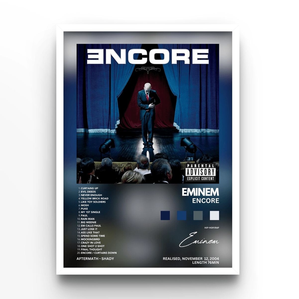 Eminem Encore - A4, A3, A2 Posters Base - Poster Print Shop / Art Prints / PostersBase