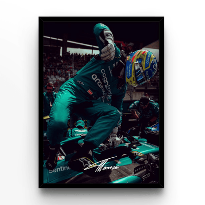 Fernando Alonso 1 - A4, A3, A2 Posters Base - Poster Print Shop / Art Prints / PostersBase