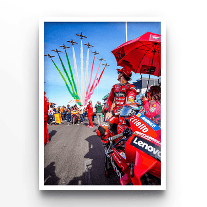Francesco Bagnaia 2 - A4, A3, A2 Posters Base - Poster Print Shop / Art Prints / PostersBase