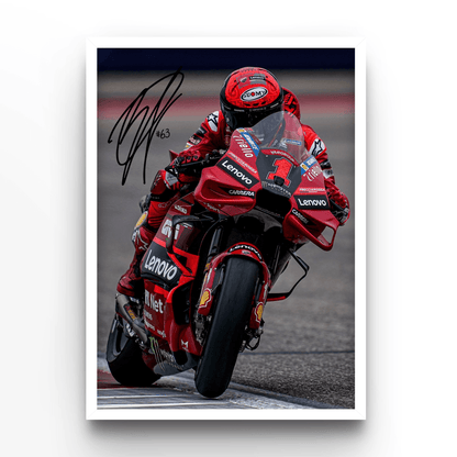 Francesco Bagnaia 3 - A4, A3, A2 Posters Base - Poster Print Shop / Art Prints / PostersBase