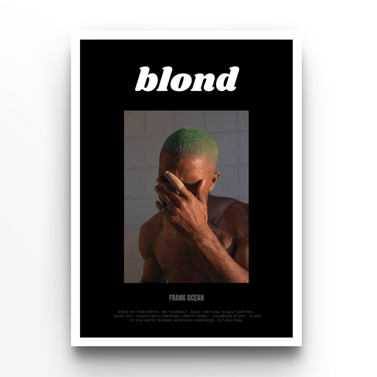 Frank Ocean Black - A4, A3, A2 Posters Base - Poster Print Shop / Art Prints / PostersBase
