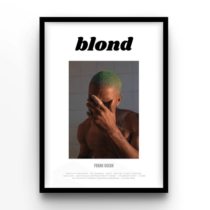Frank Ocean White - A4, A3, A2 Posters Base - Poster Print Shop / Art Prints / PostersBase