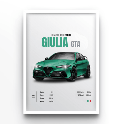 GIULIA GTA - A4, A3, A2 Posters Base - Poster Print Shop / Art Prints / PostersBase