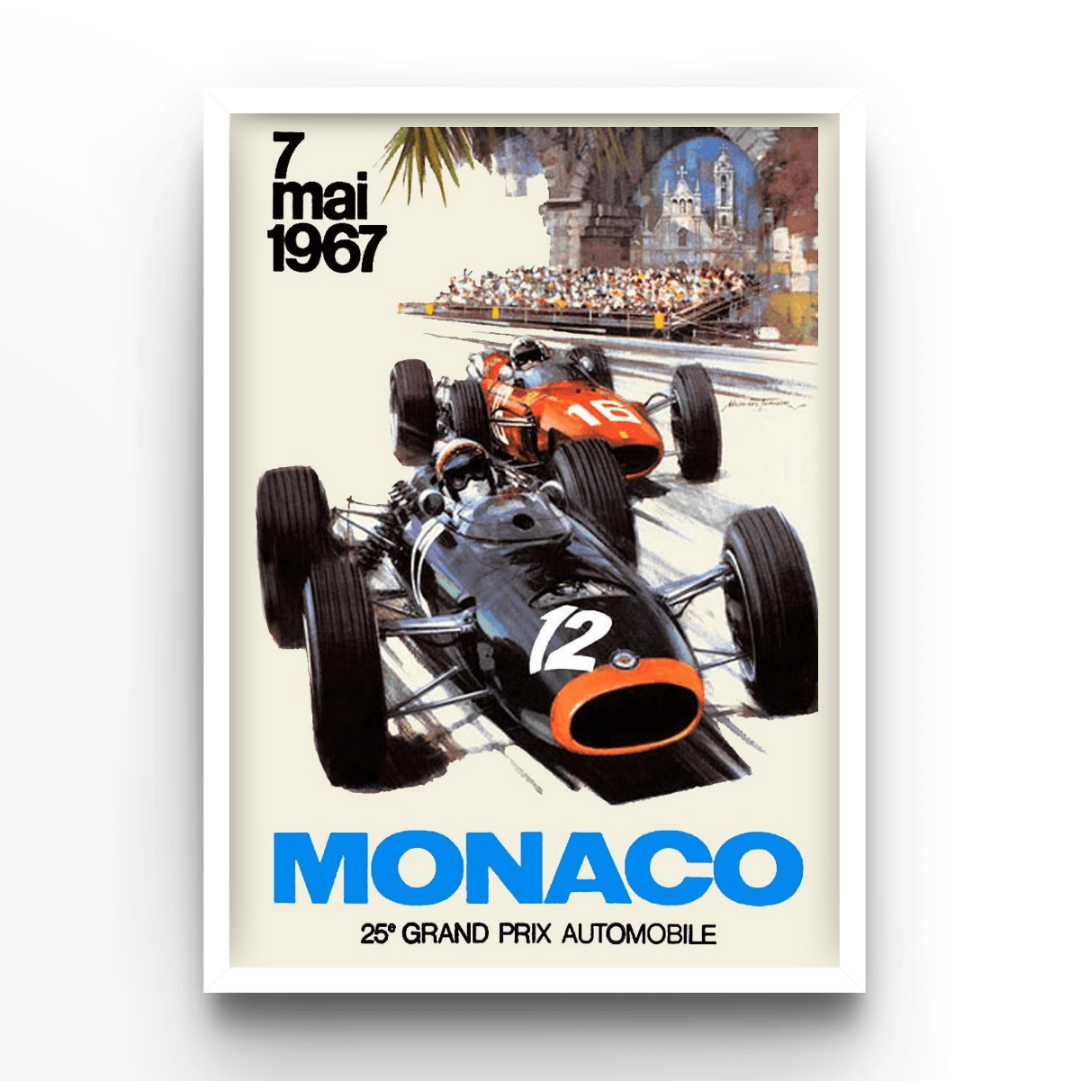GP Monaco 1967 - A4, A3, A2 Posters Base - Poster Print Shop / Art Prints / PostersBase