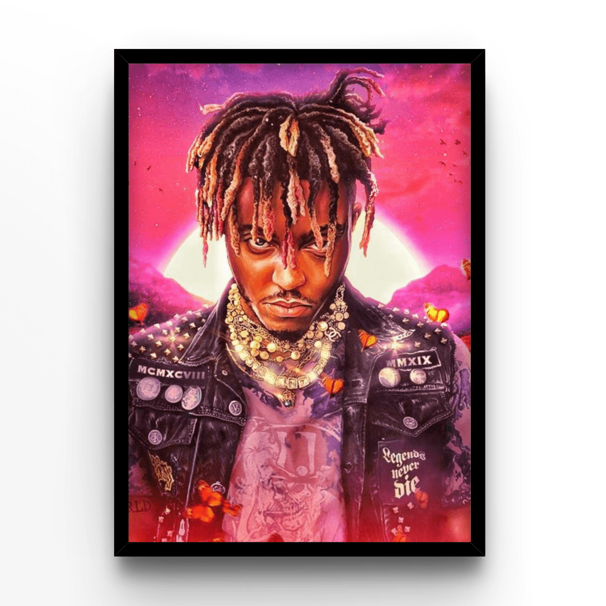 Juice Wrld Legends Never Die Cover - A4, A3, A2 Posters Base - Poster Print Shop / Art Prints / PostersBase