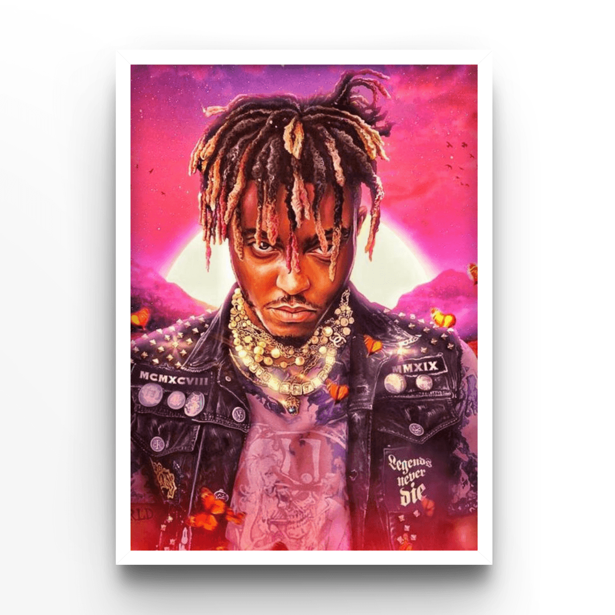 Juice Wrld Legends Never Die Cover - A4, A3, A2 Posters Base - Poster Print Shop / Art Prints / PostersBase