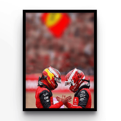Leclerc & Sainz - A4, A3, A2 Posters Base - Poster Print Shop / Art Prints / PostersBase