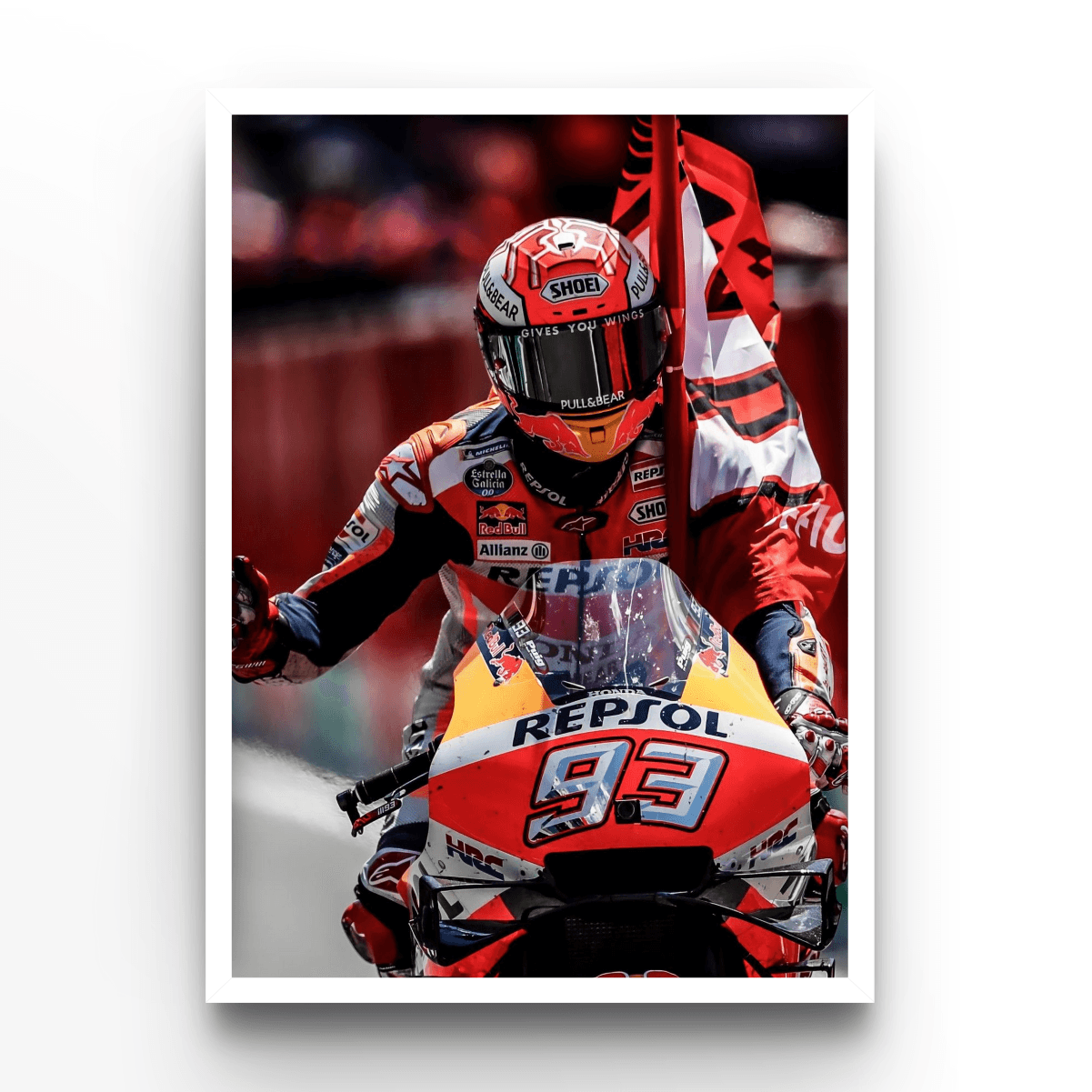 Marc Marquez 8 - A4, A3, A2 Posters Base - Poster Print Shop / Art Prints / PostersBase