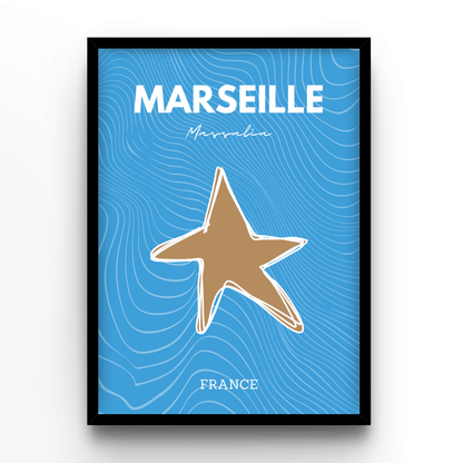 Marseille - A4, A3, A2 Posters Base - Poster Print Shop / Art Prints / PostersBase