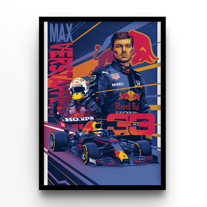 Max Verstappen 1 - A4, A3, A2 Posters Base - Poster Print Shop / Art Prints / PostersBase