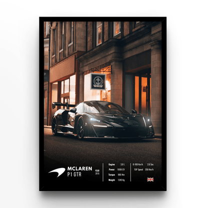 Mclaren P1 GTR Collector - A4, A3, A2 Posters Base - Poster Print Shop / Art Prints / PostersBase
