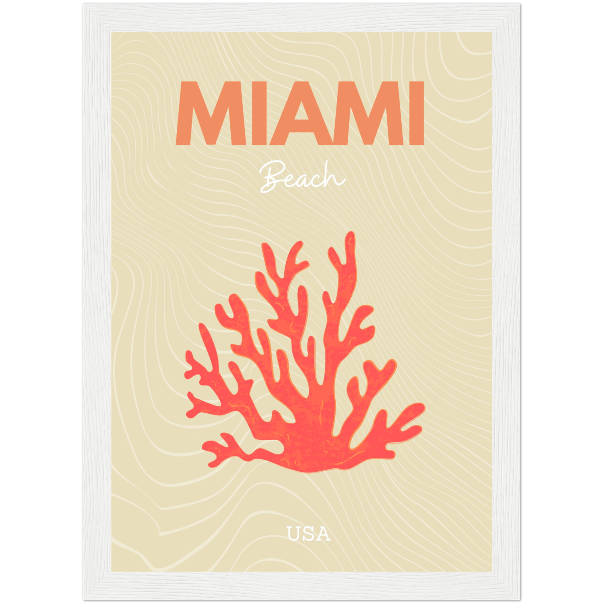Miami - A4, A3, A2 Posters Base - Poster Print Shop / Art Prints / PostersBase