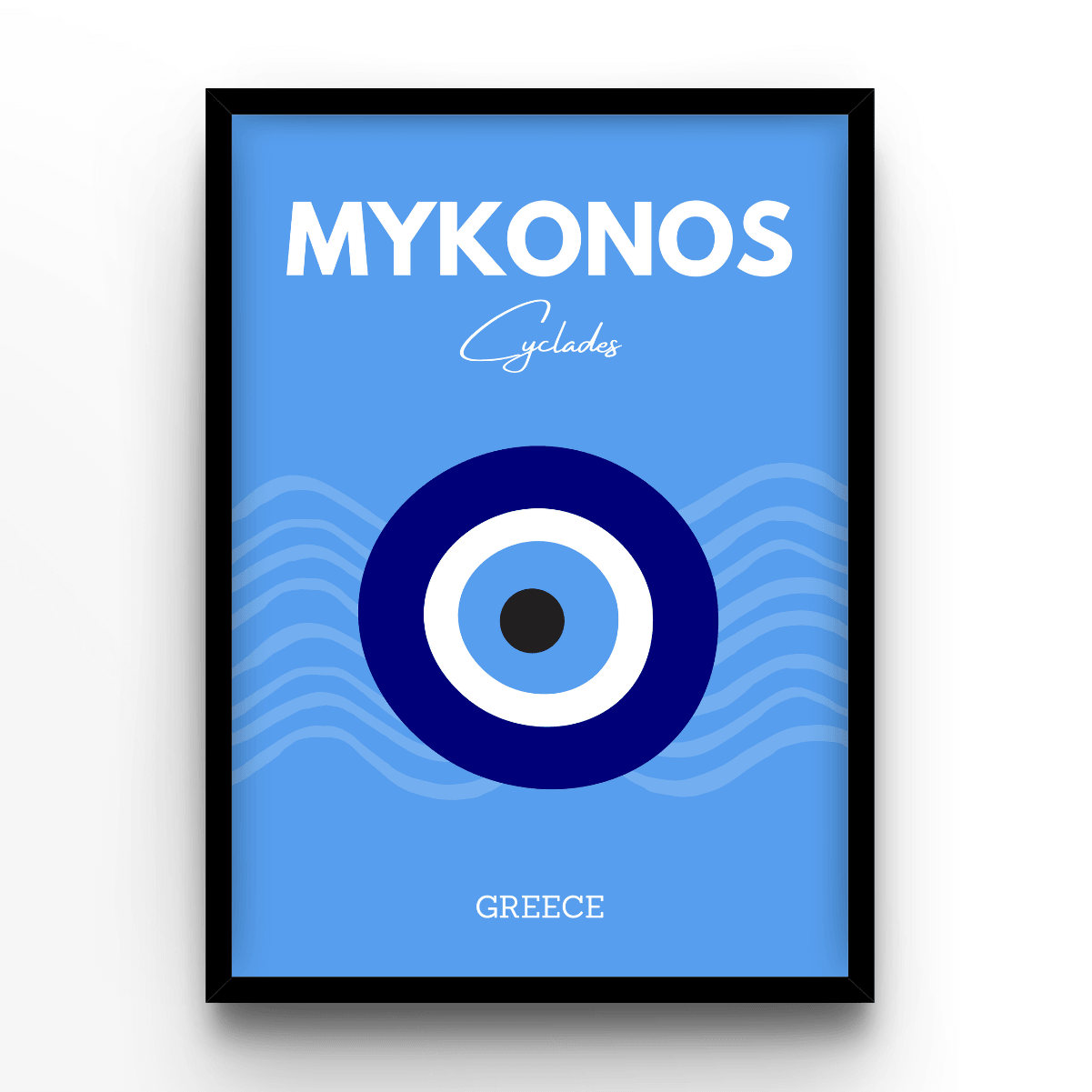 Mykonos - A4, A3, A2 Posters Base - Poster Print Shop / Art Prints / PostersBase