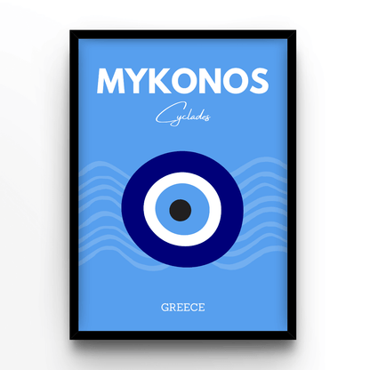 Mykonos - A4, A3, A2 Posters Base - Poster Print Shop / Art Prints / PostersBase