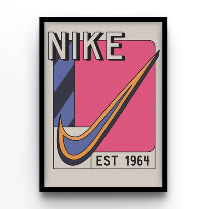 Nike 1964 Pink - A4, A3, A2 Posters Base - Poster Print Shop / Art Prints / PostersBase