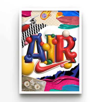 Nike Art 3D - A4, A3, A2 Posters Base - Poster Print Shop / Art Prints / PostersBase