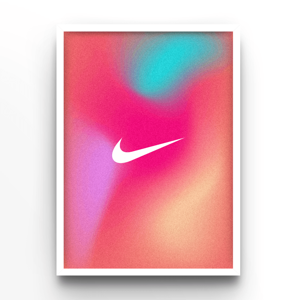 Nike Blur Red - A4, A3, A2 Posters Base - Poster Print Shop / Art Prints / PostersBase
