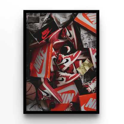 "Nike Shoes" - A4, A3, A2 Posters Base - Poster Print Shop / Art Prints / PostersBase