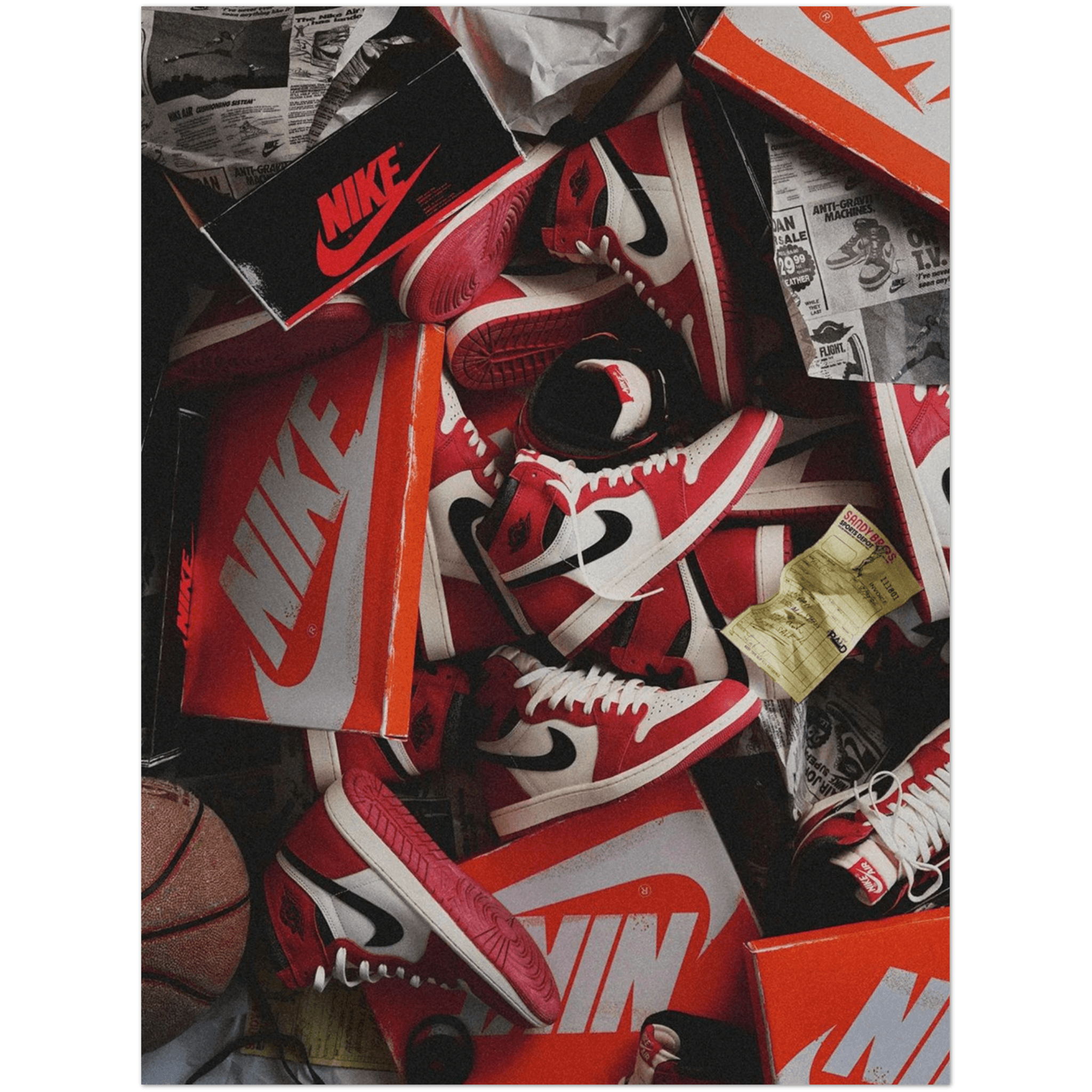"Nike Shoes" - A4, A3, A2 Posters Base - Poster Print Shop / Art Prints / PostersBase