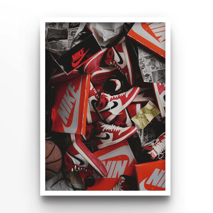 "Nike Shoes" - A4, A3, A2 Posters Base - Poster Print Shop / Art Prints / PostersBase