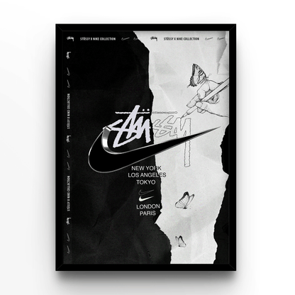 Nike x Stussy - A4, A3, A2 Posters Base - Poster Print Shop / Art Prints / PostersBase