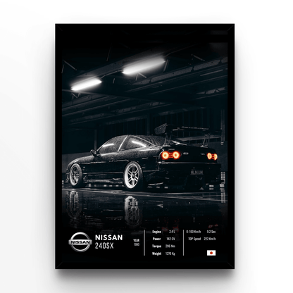 Nissan 240SX Collector - A4, A3, A2 Posters Base - Poster Print Shop / Art Prints / PostersBase