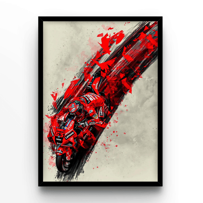 Paint Bagnaia - A4, A3, A2 Posters Base - Poster Print Shop / Art Prints / PostersBase