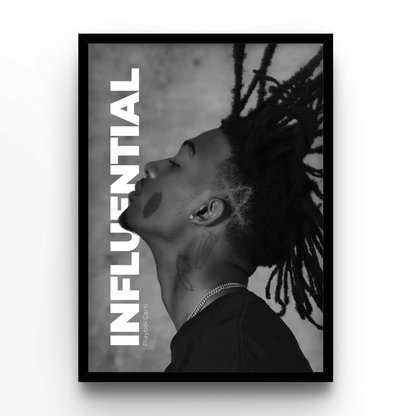 Playboi Carti Influential - A4, A3, A2 Posters Base - Poster Print Shop / Art Prints / PostersBase